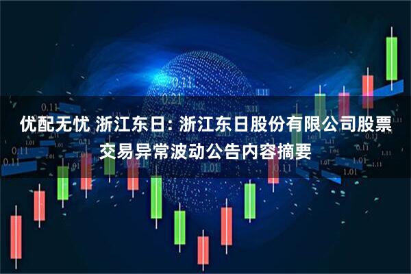 优配无忧 浙江东日: 浙江东日股份有限公司股票交易异常波动公告内容摘要